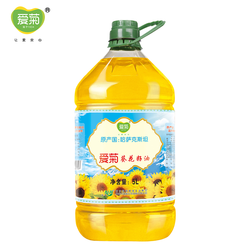星际娱乐xj1277 哈萨克斯坦 食用油 一级压榨 葵花籽油 5L