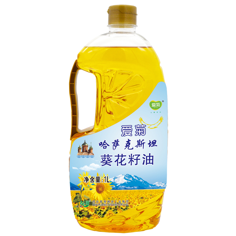 星际娱乐xj1277 哈萨克斯坦 食用油 一级压榨 葵花籽油 1L